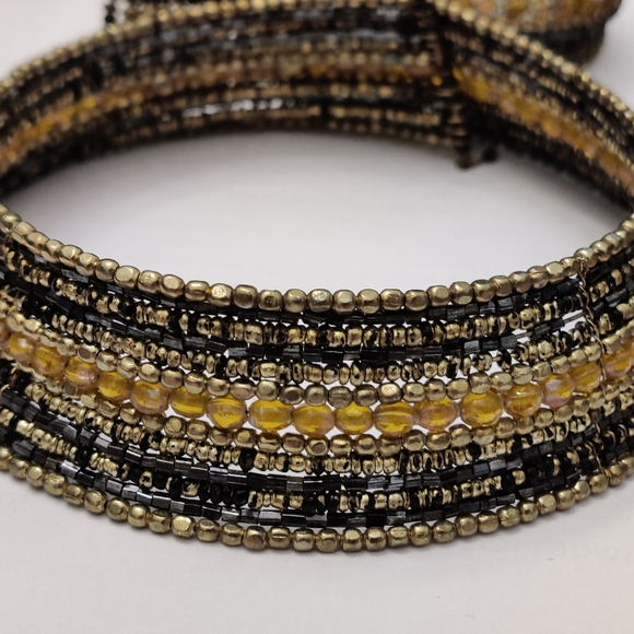 Cleopatra style glass seed beads jewelry set - Picture 9 of 15